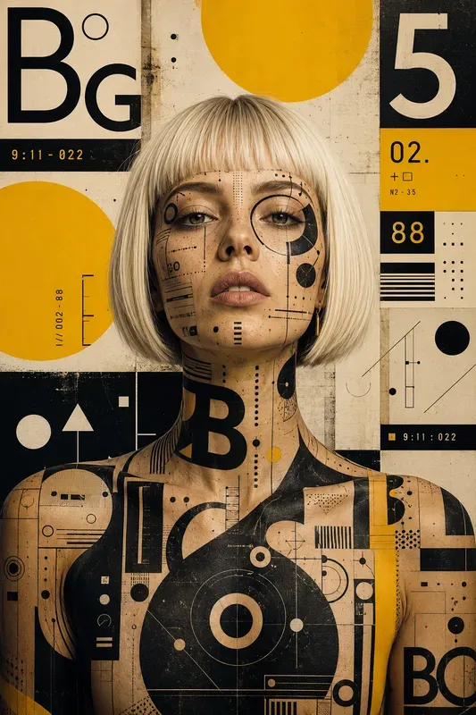 Abstract Graphic Portrait Fusions