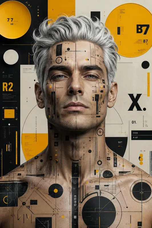 Abstract Graphic Portrait Fusions