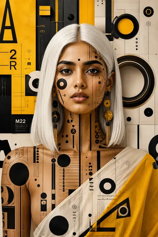 Abstract Graphic Portrait Fusions