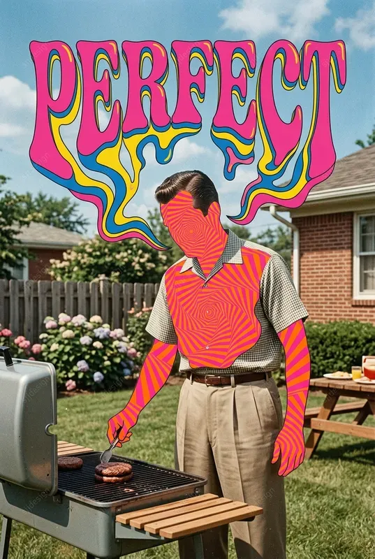 Psychedelic Kitsch Midcentury Mashups