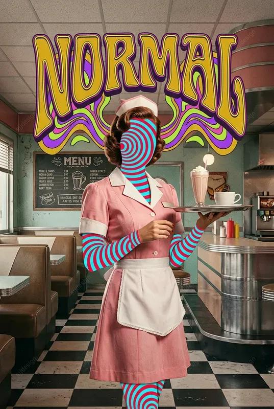 Psychedelic Kitsch Midcentury Mashups