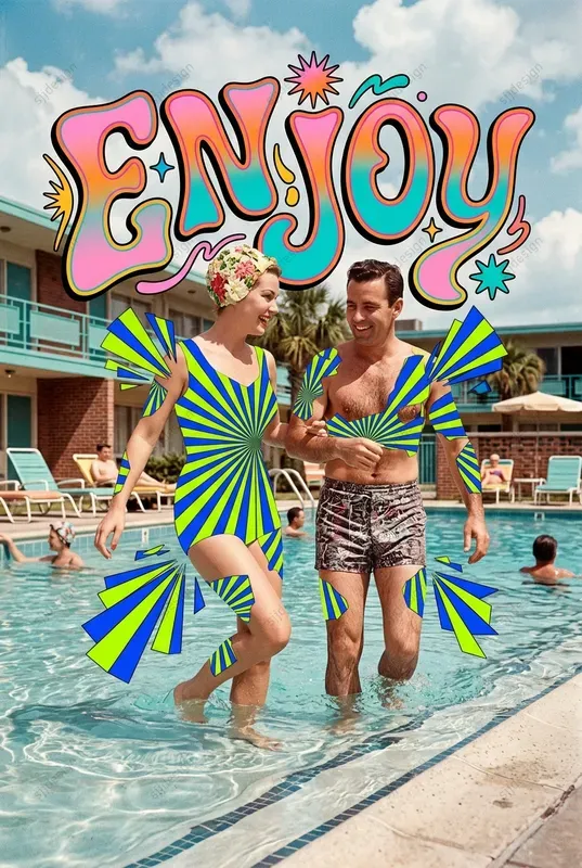 Psychedelic Kitsch Midcentury Mashups