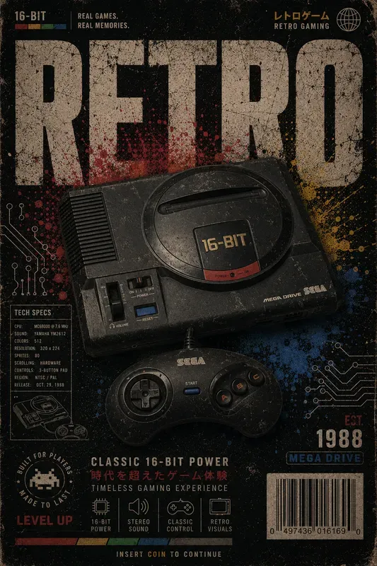 Retro Console Spec Posters
