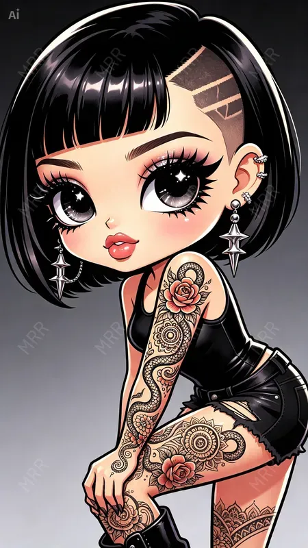 Chibi Bratz Cartoon Girls