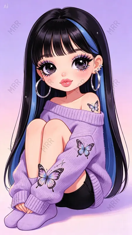 Chibi Bratz Cartoon Girls