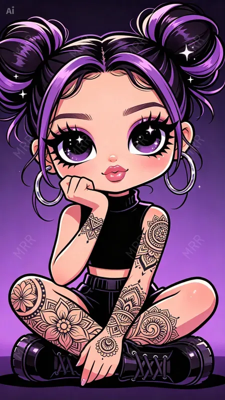 Chibi Bratz Cartoon Girls