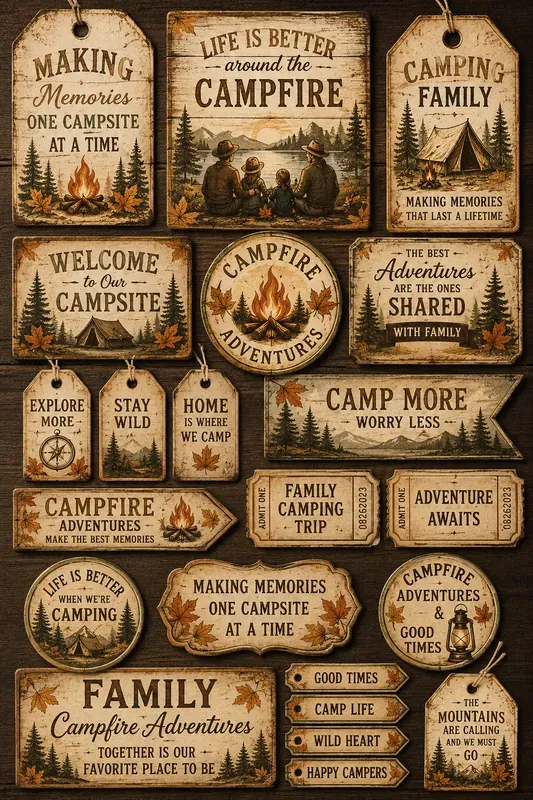Rustic Adventure Tag Collections