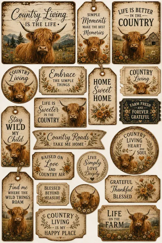 Rustic Adventure Tag Collections