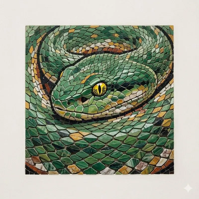 Macro Animal Mosaic Opera Vermiculata
