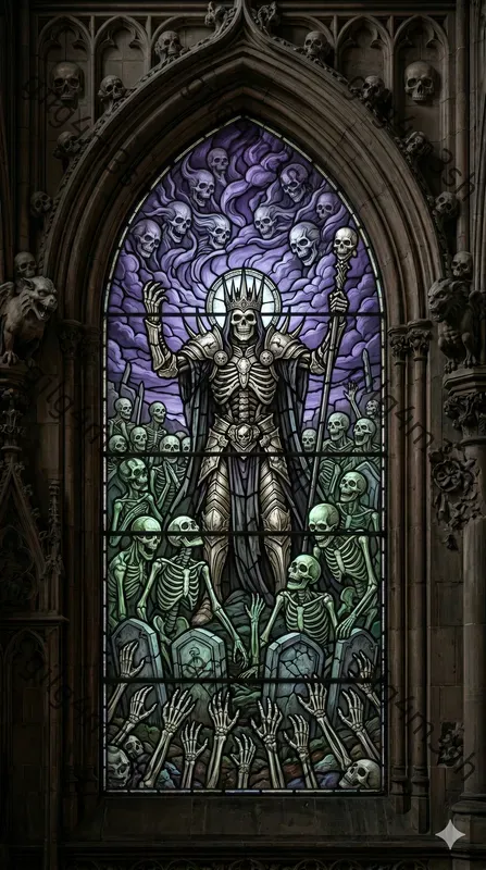 Dark Fantasy Stained Glass Panels