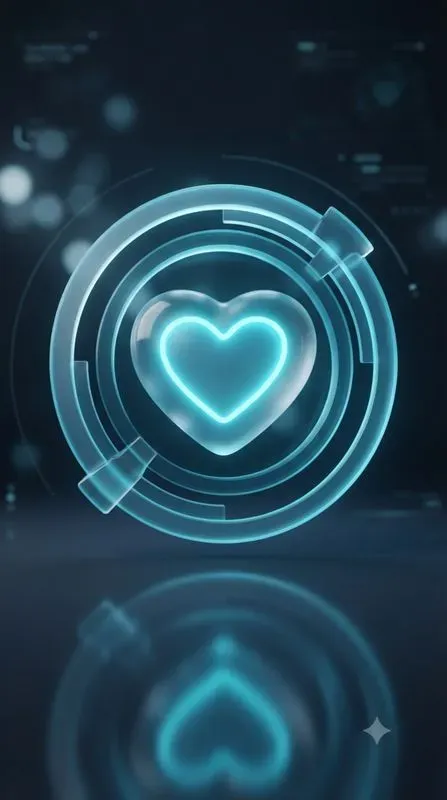 3D Glassmorphism Neon Floating Icons