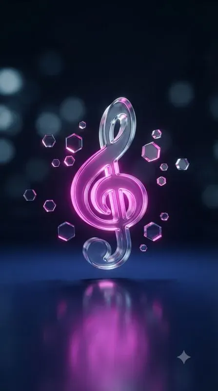 3D Glassmorphism Neon Floating Icons
