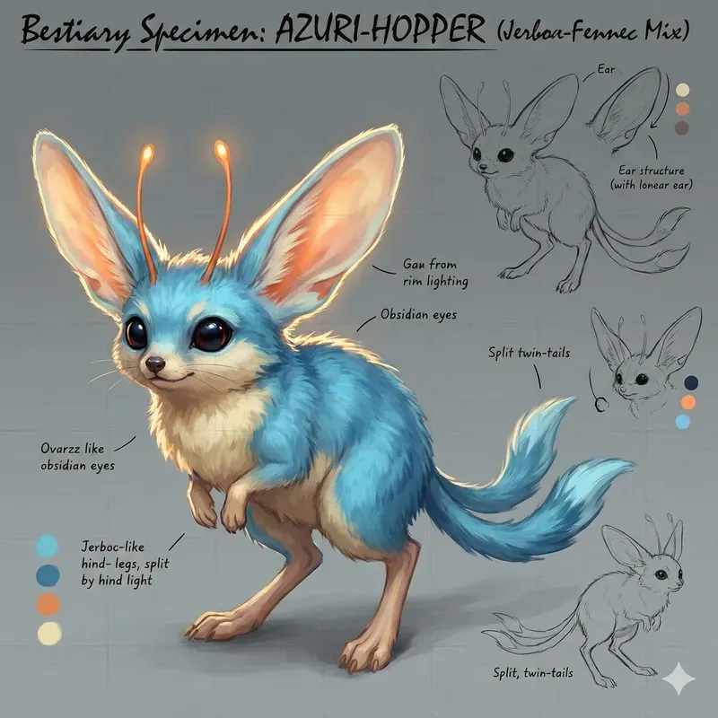 Digital Concept Art Character Sheets