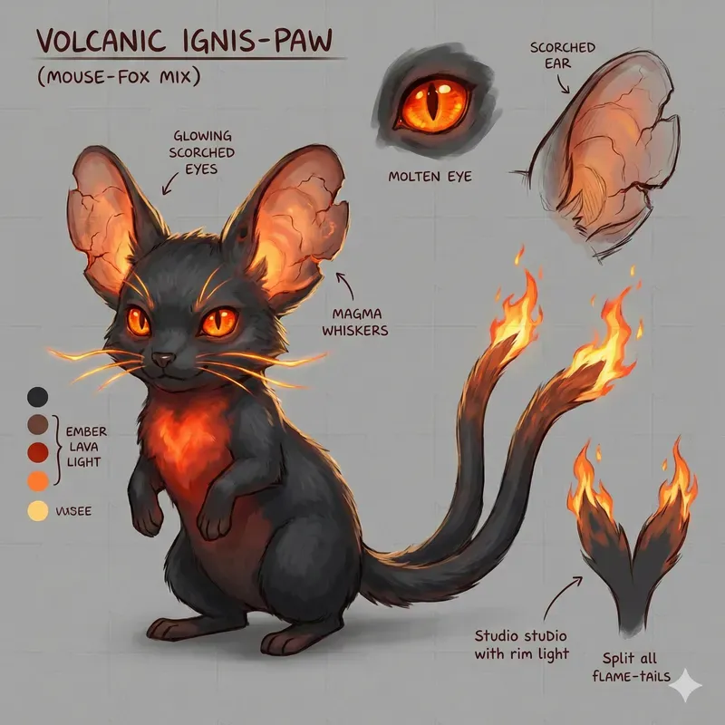 Digital Concept Art Character Sheets