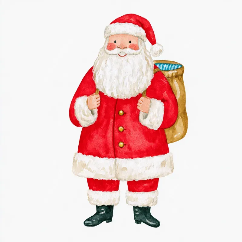 Cozy Christmas Storybook Watercolors