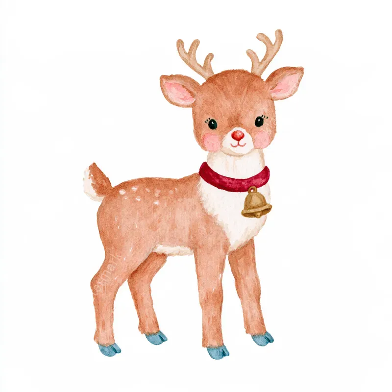 Cozy Christmas Storybook Watercolors
