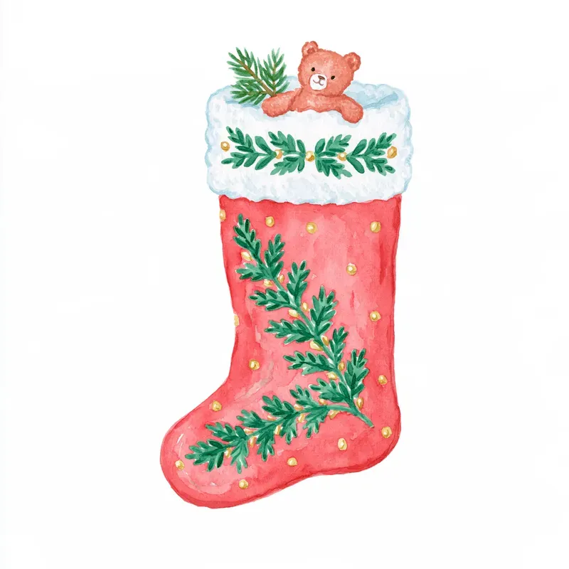 Cozy Christmas Storybook Watercolors