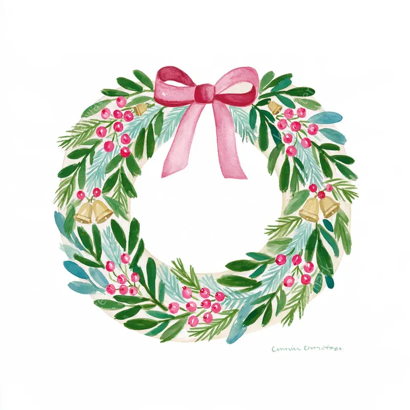 Cozy Christmas Storybook Watercolors