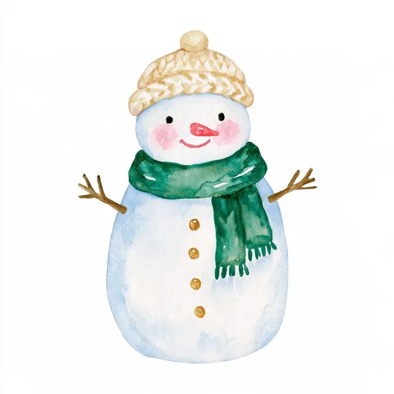 Cozy Christmas Storybook Watercolors