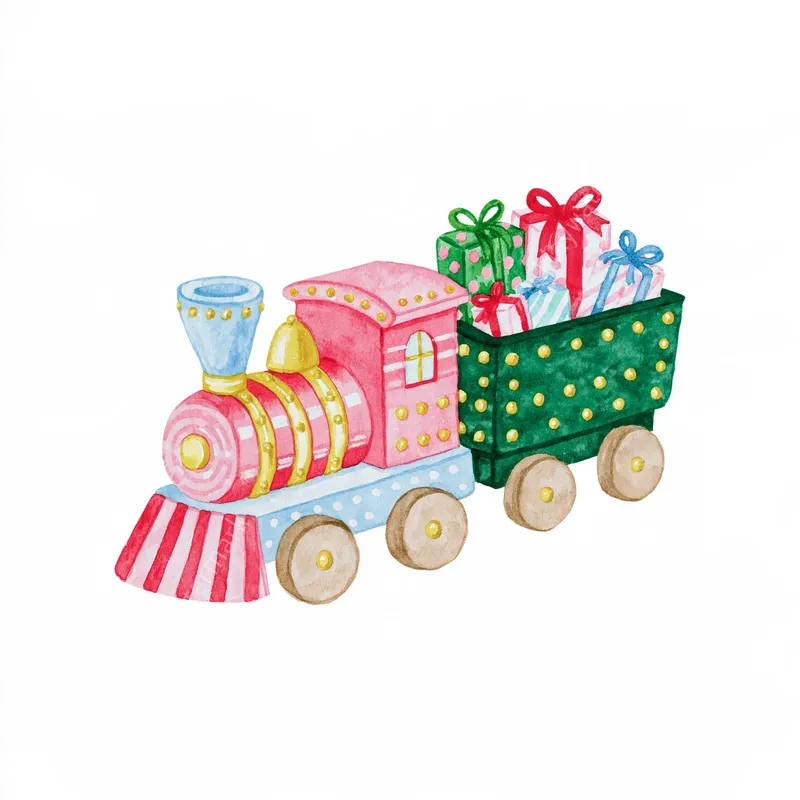 Cozy Christmas Storybook Watercolors