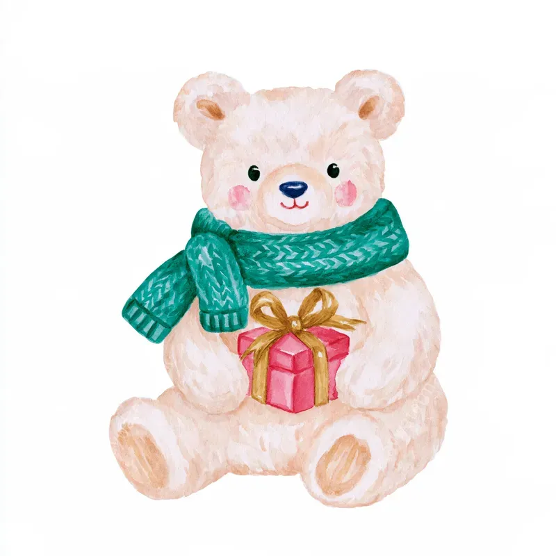 Cozy Christmas Storybook Watercolors