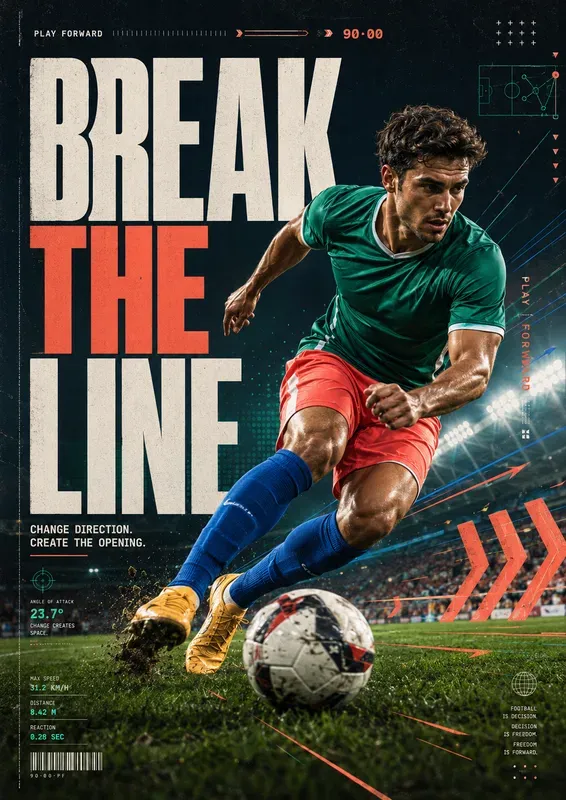 Dynamic Sports Campaign Poster Generator