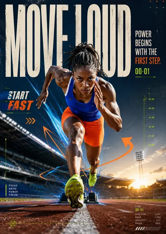 Dynamic Sports Campaign Poster Generator