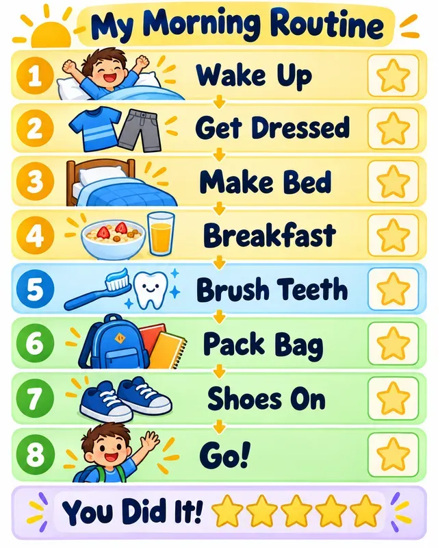 Visual Routine Chore Chart Generator