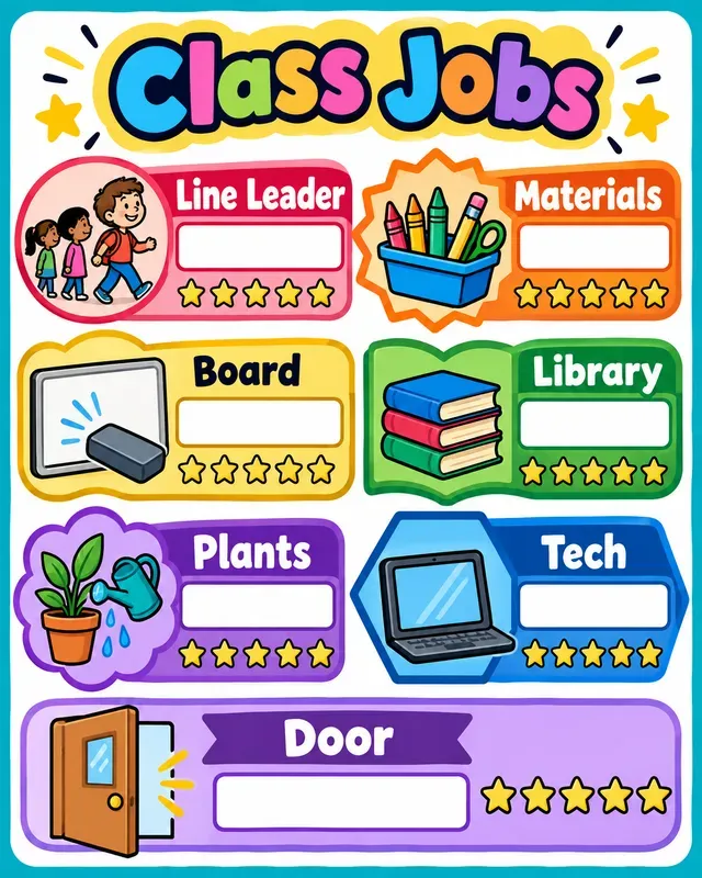 Visual Routine Chore Chart Generator
