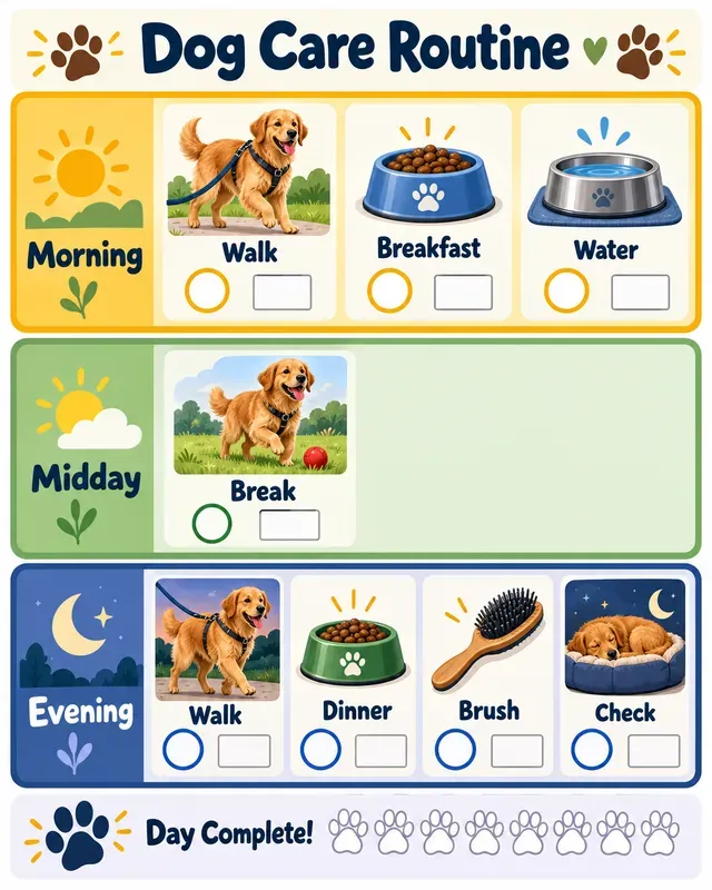 Visual Routine Chore Chart Generator