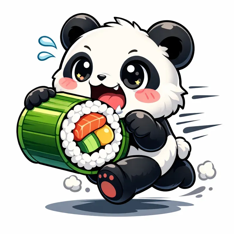 Funny Cartoon Animals Chasing Food