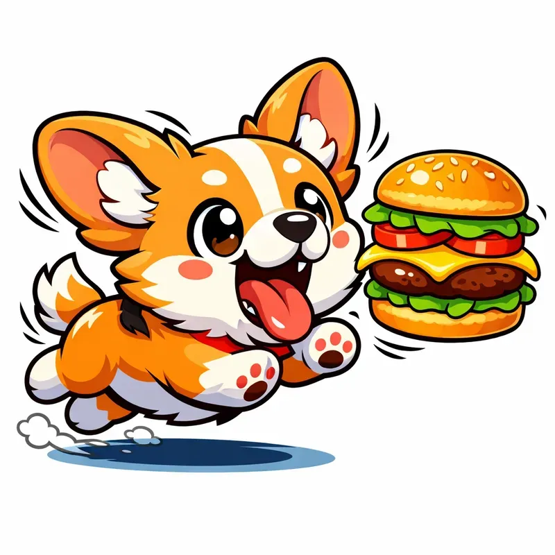 Funny Cartoon Animals Chasing Food