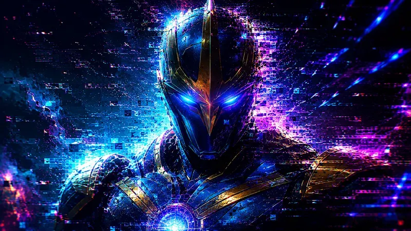 Glitched Hero Portraits Neon Legends