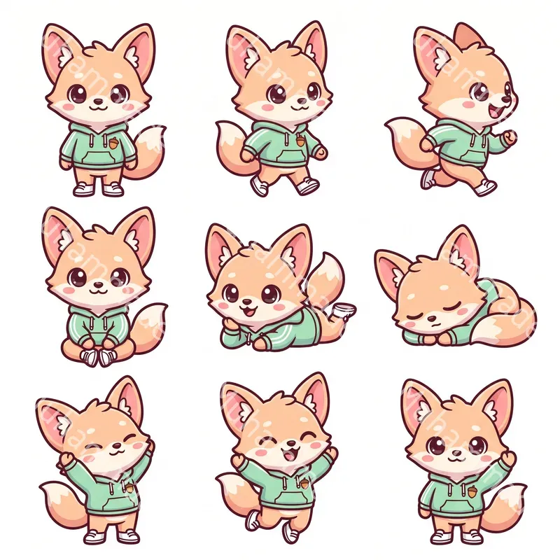 9pose Mascot Character Sheet Generator