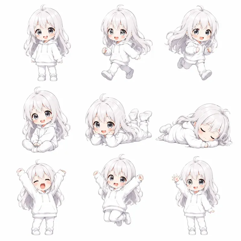 9pose Mascot Character Sheet Generator