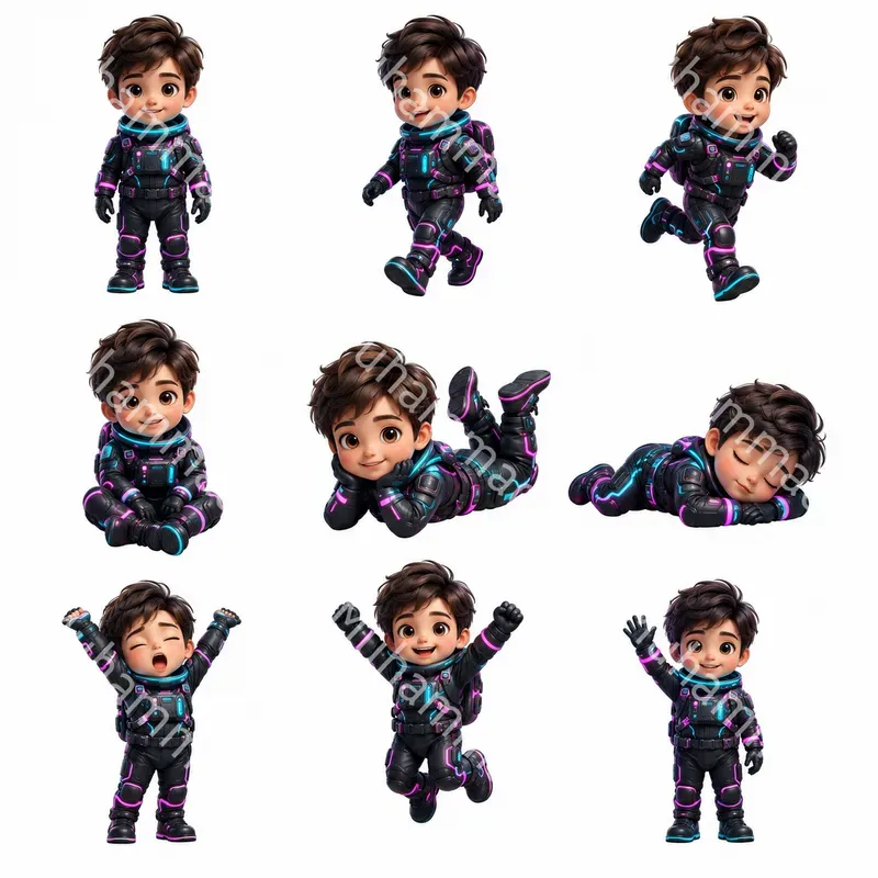 9pose Mascot Character Sheet Generator