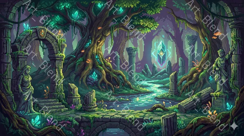 Pixel Art Game Worlds