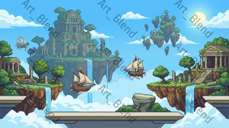 Pixel Art Game Worlds