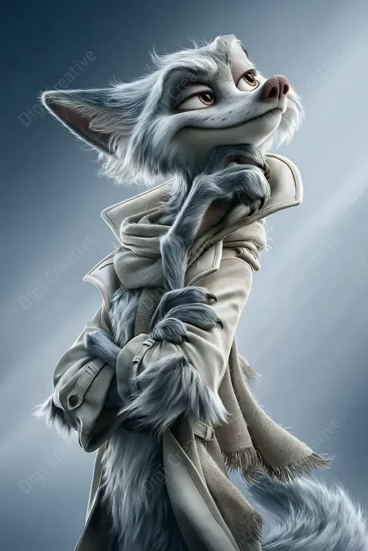 Anthropomorphic 3D Cartoon Characters