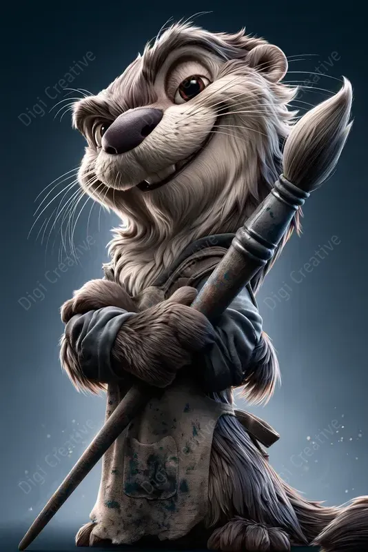Anthropomorphic 3D Cartoon Characters