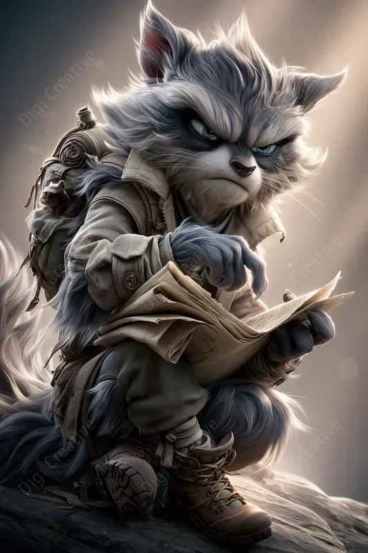 Anthropomorphic 3D Cartoon Characters