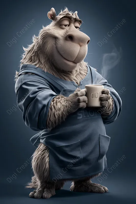 Anthropomorphic 3D Cartoon Characters