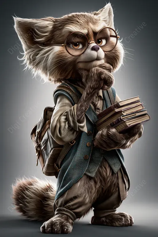 Anthropomorphic 3D Cartoon Characters