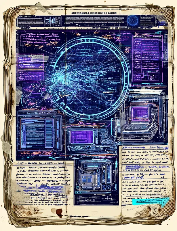 Scifi Junk Journal Pages