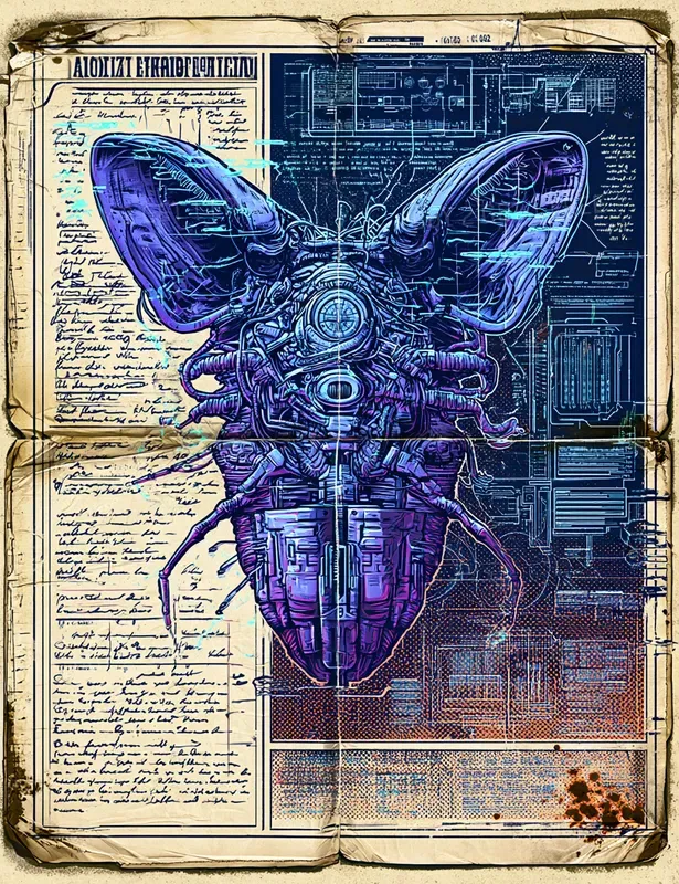 Scifi Junk Journal Pages