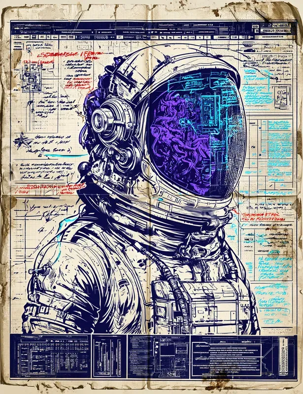 Scifi Junk Journal Pages