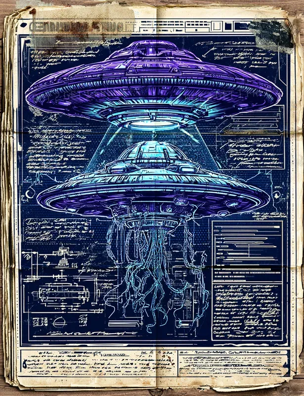 Scifi Junk Journal Pages