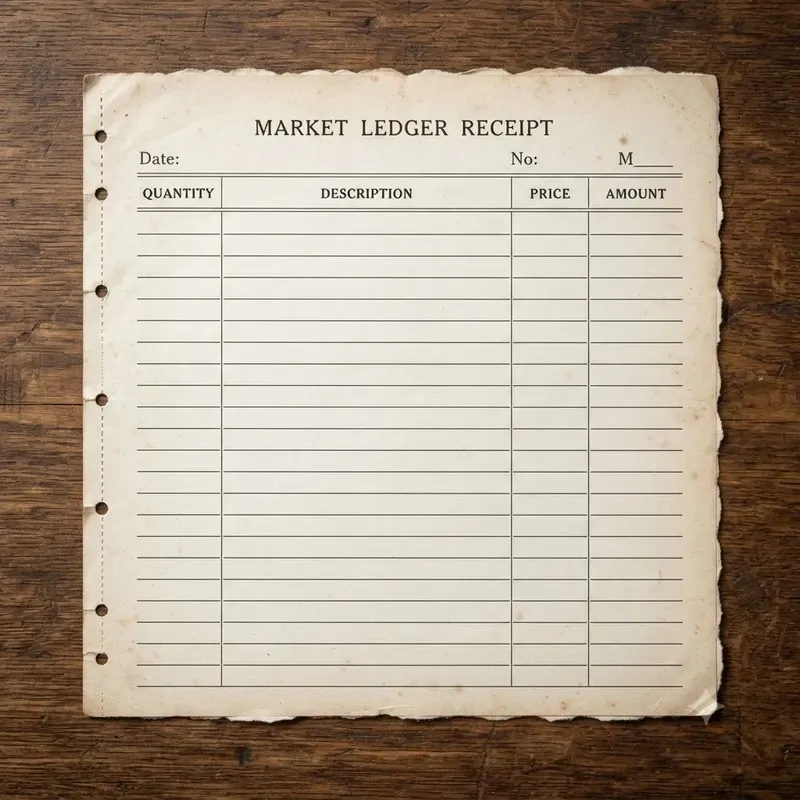 Vintage Receipt Ephemera Sheet Systems