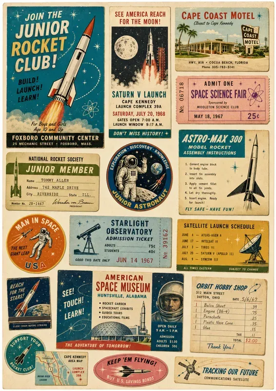 1960s America Ephemera Generator