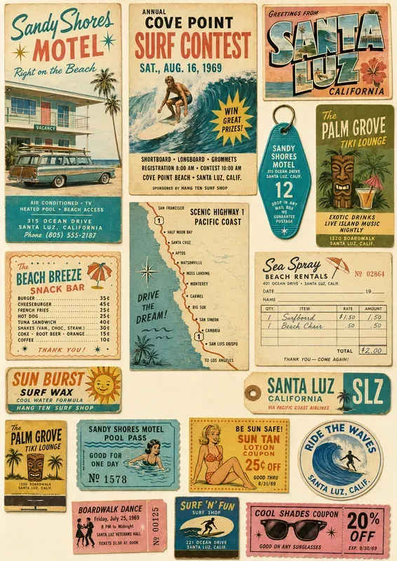 1960s America Ephemera Generator